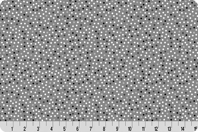 Barely Basics Lots a Dots Quilting Cuddle Gray Fabric Per Yard