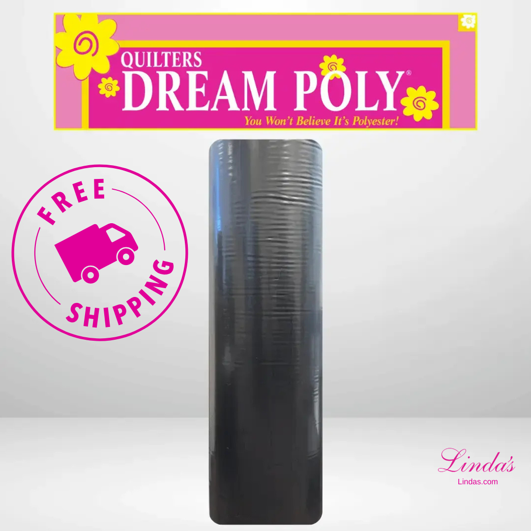 Quilters Dream Select Black Poly Batting Queen Roll - 93" x 30 yards -- AVAILABLE FOR PRE-ORDER - ROUGHLY 8 WEEKS
