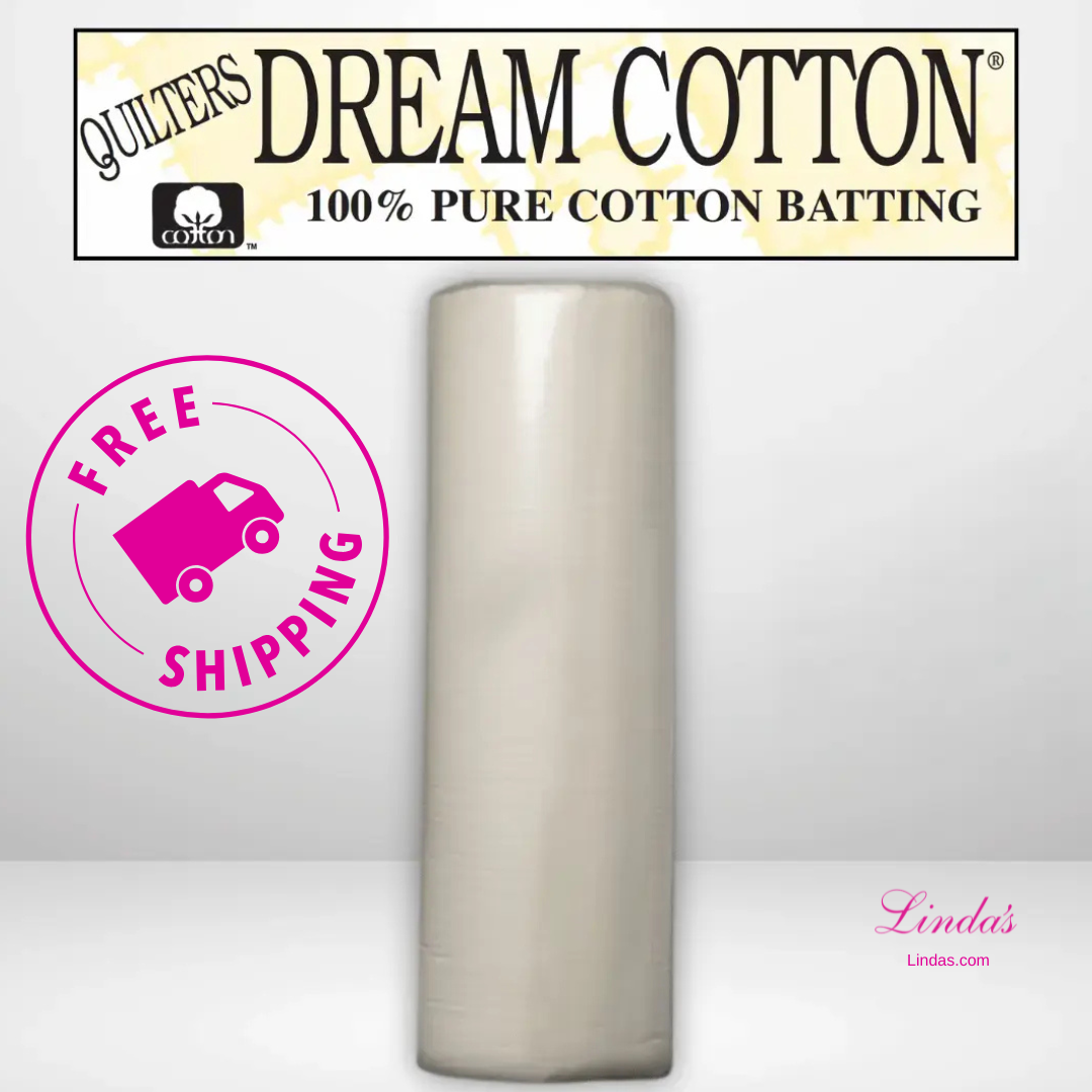 Quilters Dream Supreme Natural Cotton Batting Throw Roll - 60" x 30 yards -- AVAILABLE FOR PRE-ORDER - ROUGHLY 8 WEEKS