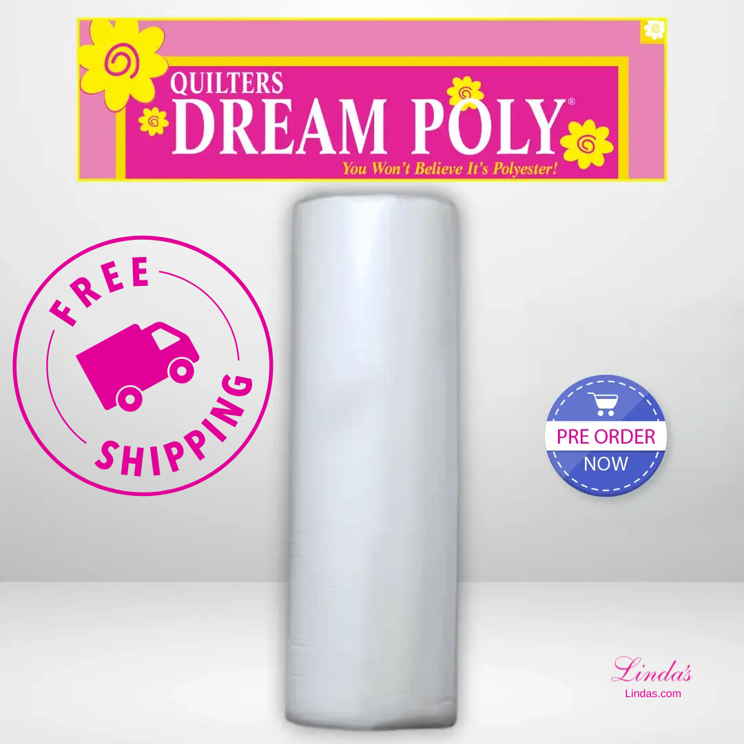 Quilters Dream Select White Poly Batting Queen Roll - 93" x 30 yards -- AVAILABLE FOR PRE-ORDER - ROUGHLY 8 WEEKS