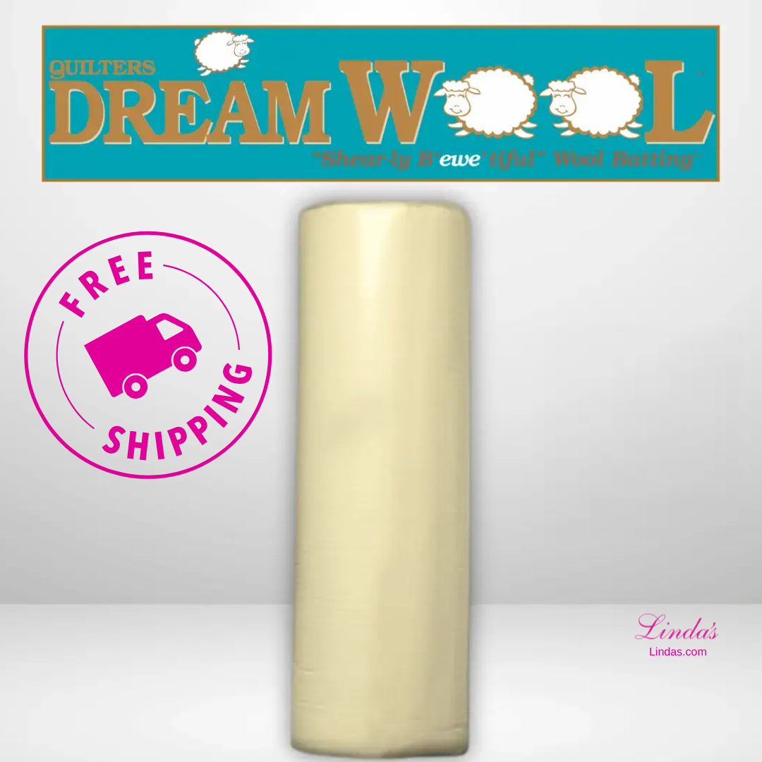 Quilters Dream Wool Batting King Roll - 120" x 20 yards -- AVAILABLE FOR PRE-ORDER - ROUGHLY 8 WEEKS