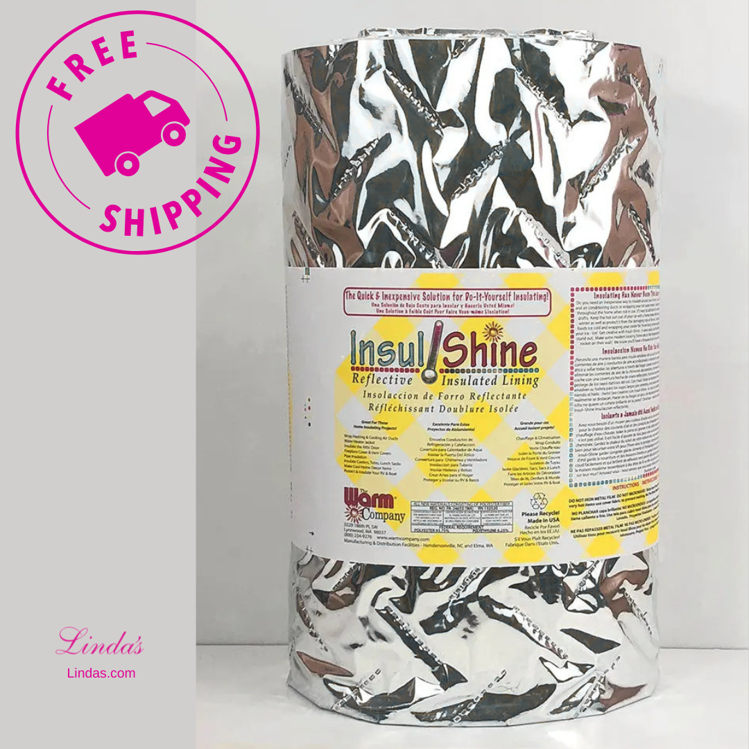 Insul-Shine 22" x 30 YD Batting - Reflective Heat-Resistant Insulation for Quilting