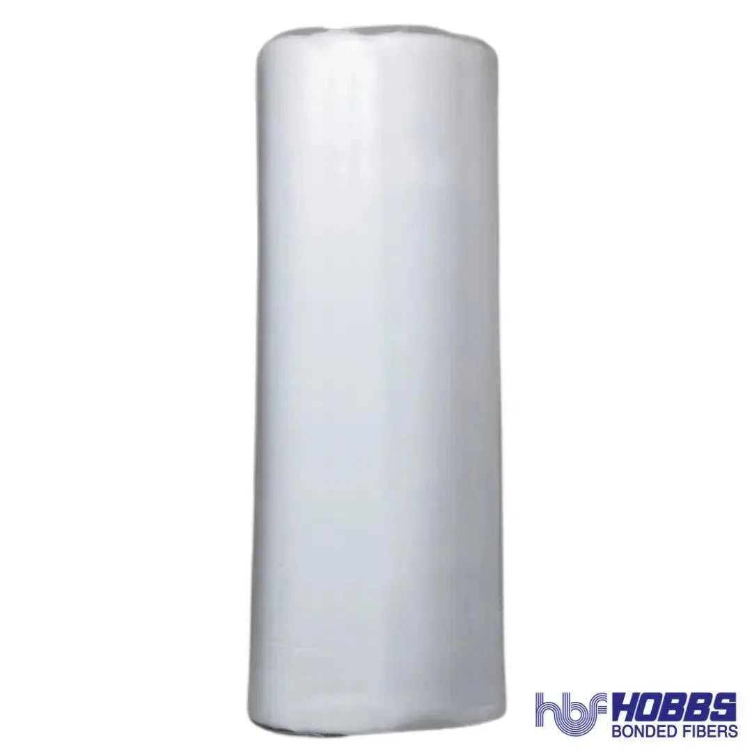 Hobbs Bleached Heirloom Wide Batting Roll 100% Cotton with Scrim 96"