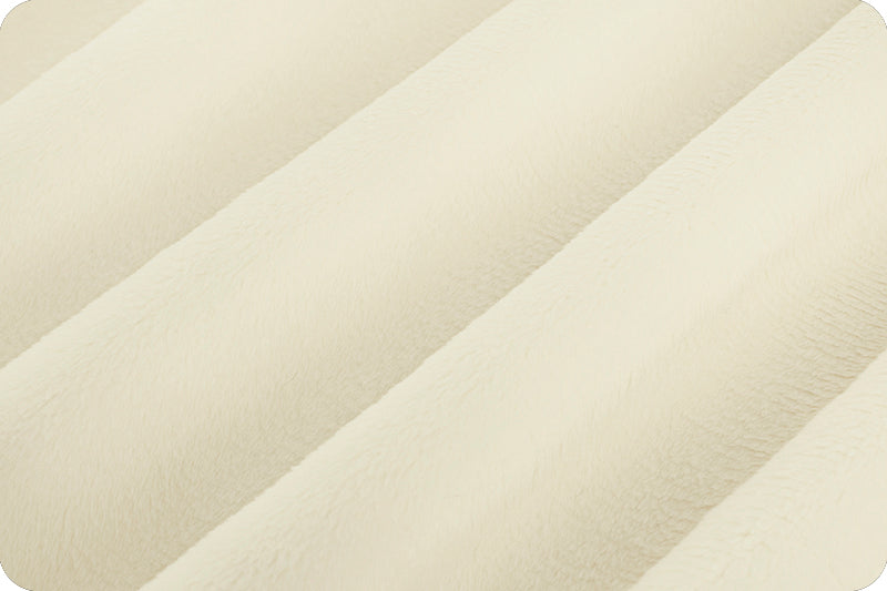 Ivory Cuddle 3 58/60" Solid Minky Fabric Per Yard
