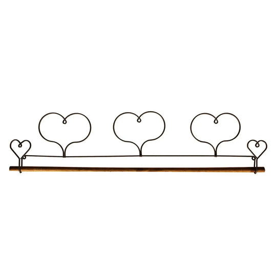 22in Triple Heart Fabric Holder