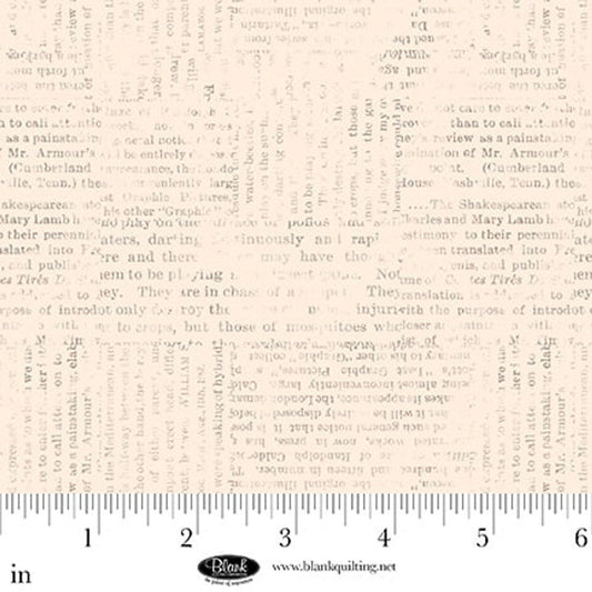 Parchment Newspaper Print Sugar Dreams Cotton 44"/45" Fabric Per Yard