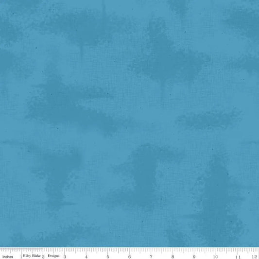 Blue Shabby Soldier Cotton 43"/44" Fabric Per Yard