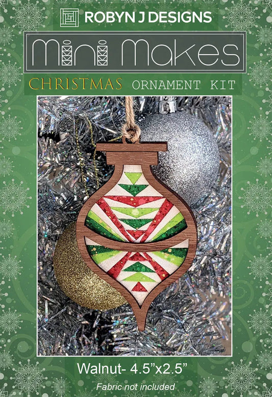 Christmas Bauble Ornament Walnut