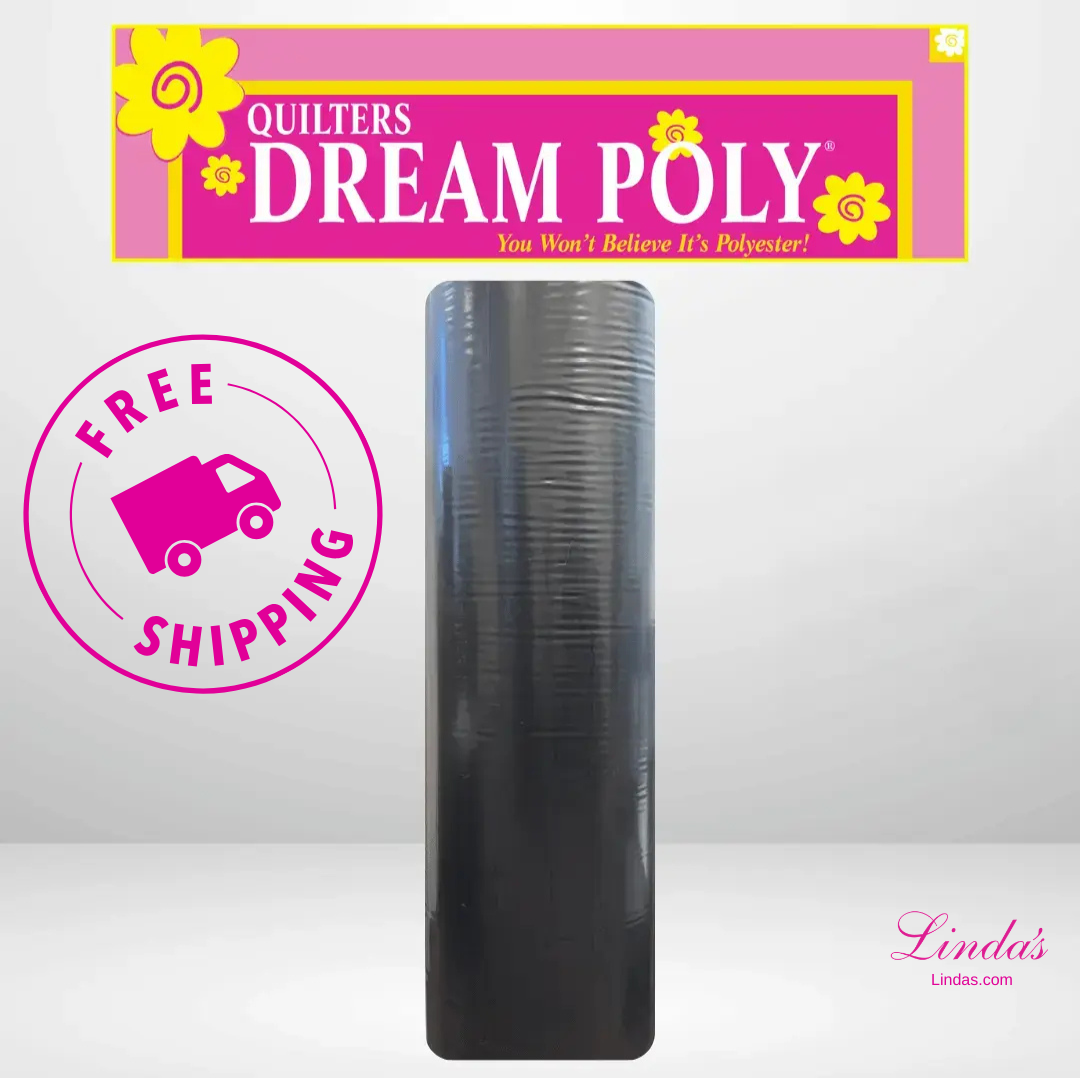 Quilters Dream Select Black Poly Batting Throw Roll - 60" x 30 yards -- AVAILABLE FOR PRE-ORDER - ROUGHLY 8 WEEKS