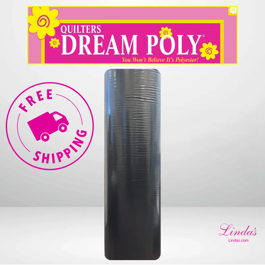 Quilters Dream Select Black Poly Batting Throw Roll - 60" x 30 yards -- AVAILABLE FOR PRE-ORDER - ROUGHLY 8 WEEKS