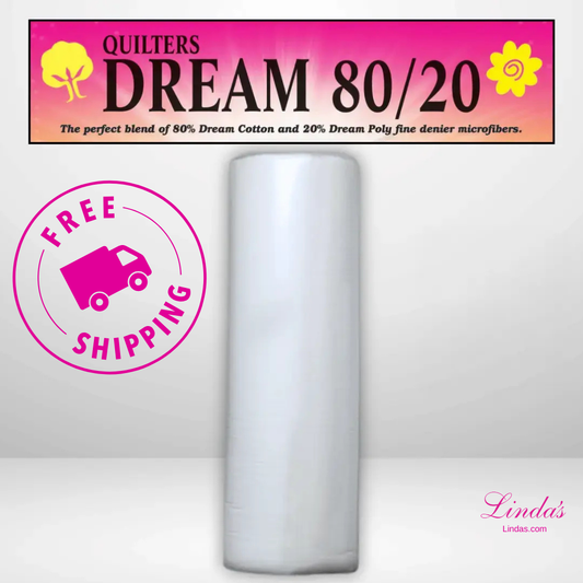 Quilters Dream Select White 80/20 Batting Throw Roll - 60" x 30 yards -- AVAILABLE FOR PRE-ORDER - ROUGHLY 8 WEEKS