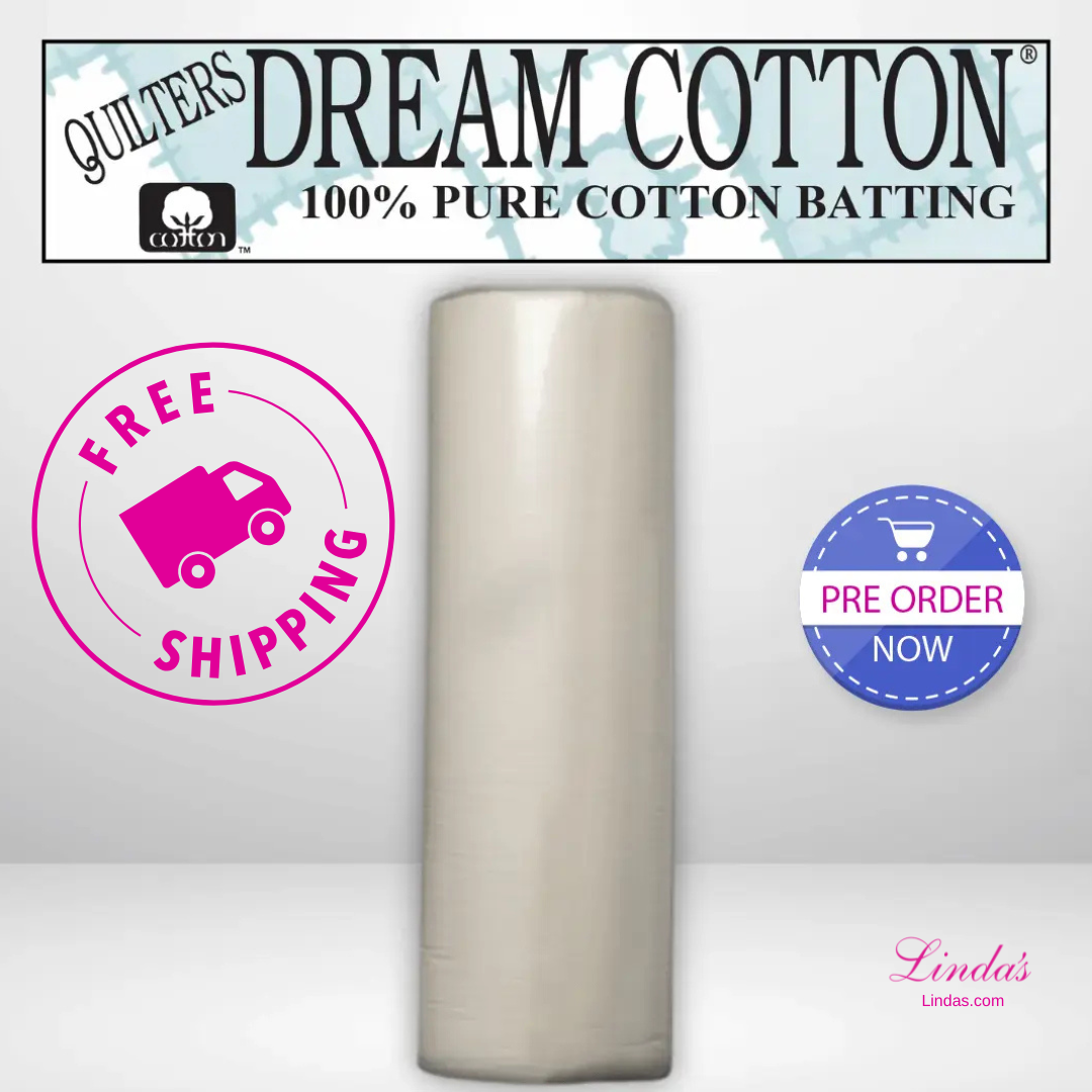Quilters Dream Deluxe Natural Cotton Batting Queen Roll - 93" x 30 yards -- AVAILABLE FOR PRE-ORDER - ROUGHLY 8 WEEKS