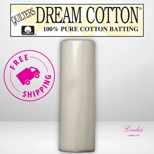 Quilters Dream Supreme Natural Cotton Batting Queen Roll - 93" x 30 yards -- AVAILABLE FOR PRE-ORDER - ROUGHLY 8 WEEKS