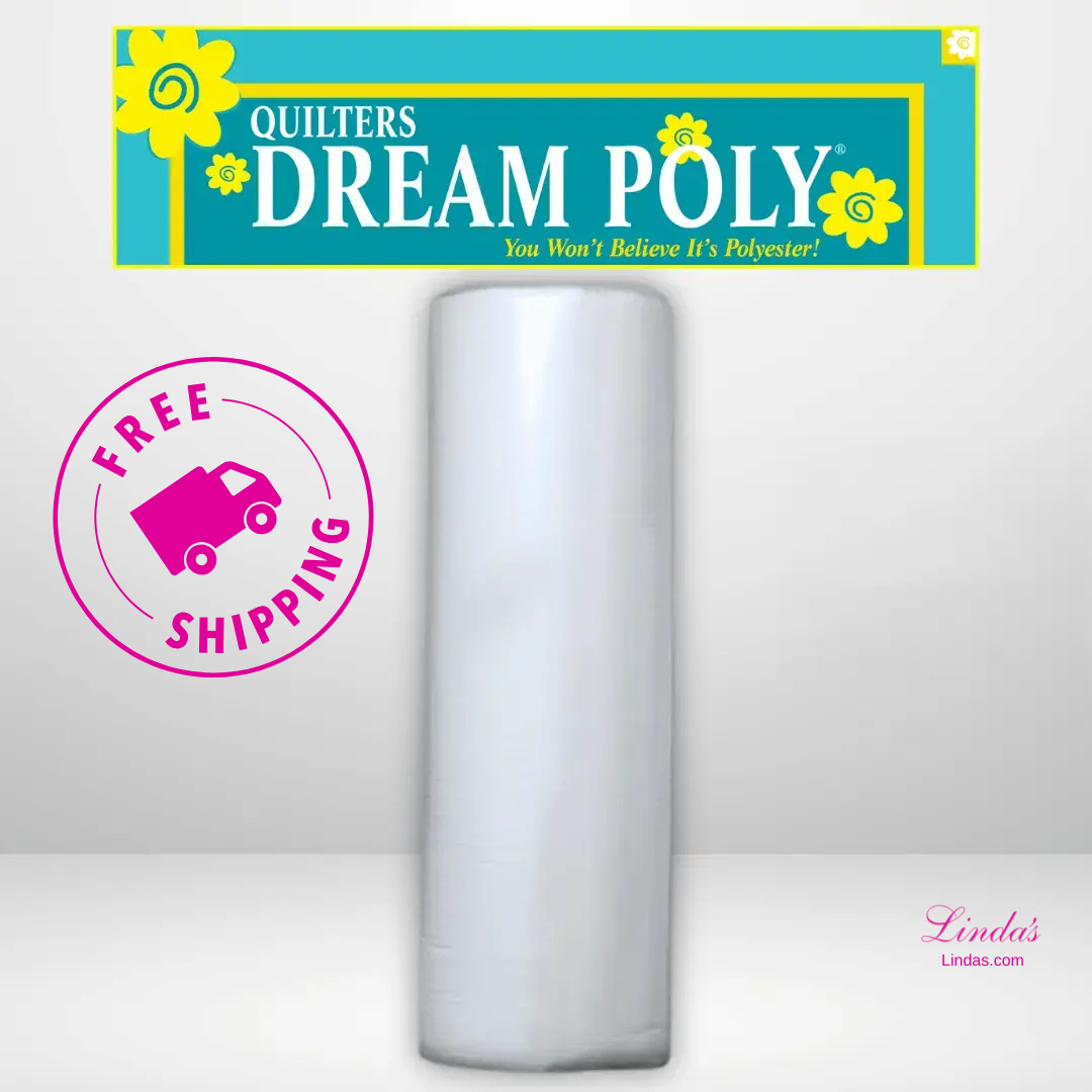 Quilters Dream Request White Poly Batting Throw Roll - 60" x 30 yards -- AVAILABLE FOR PRE-ORDER - ROUGHLY 8 WEEKS