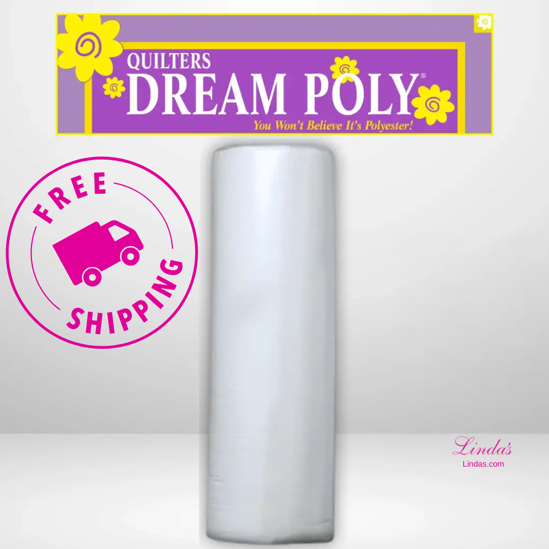 Quilters Dream Deluxe White Poly Batting King Roll - 120" x 25 yards -- AVAILABLE FOR PRE-ORDER - ROUGHLY 8 WEEKS