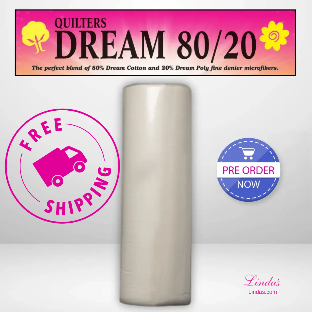 Quilters Dream Select Natural 80/20 Batting Queen Roll - 93" x 30 yards - AVAILABLE FOR PRE-ORDER - ROUGHLY 8 WEEKS
