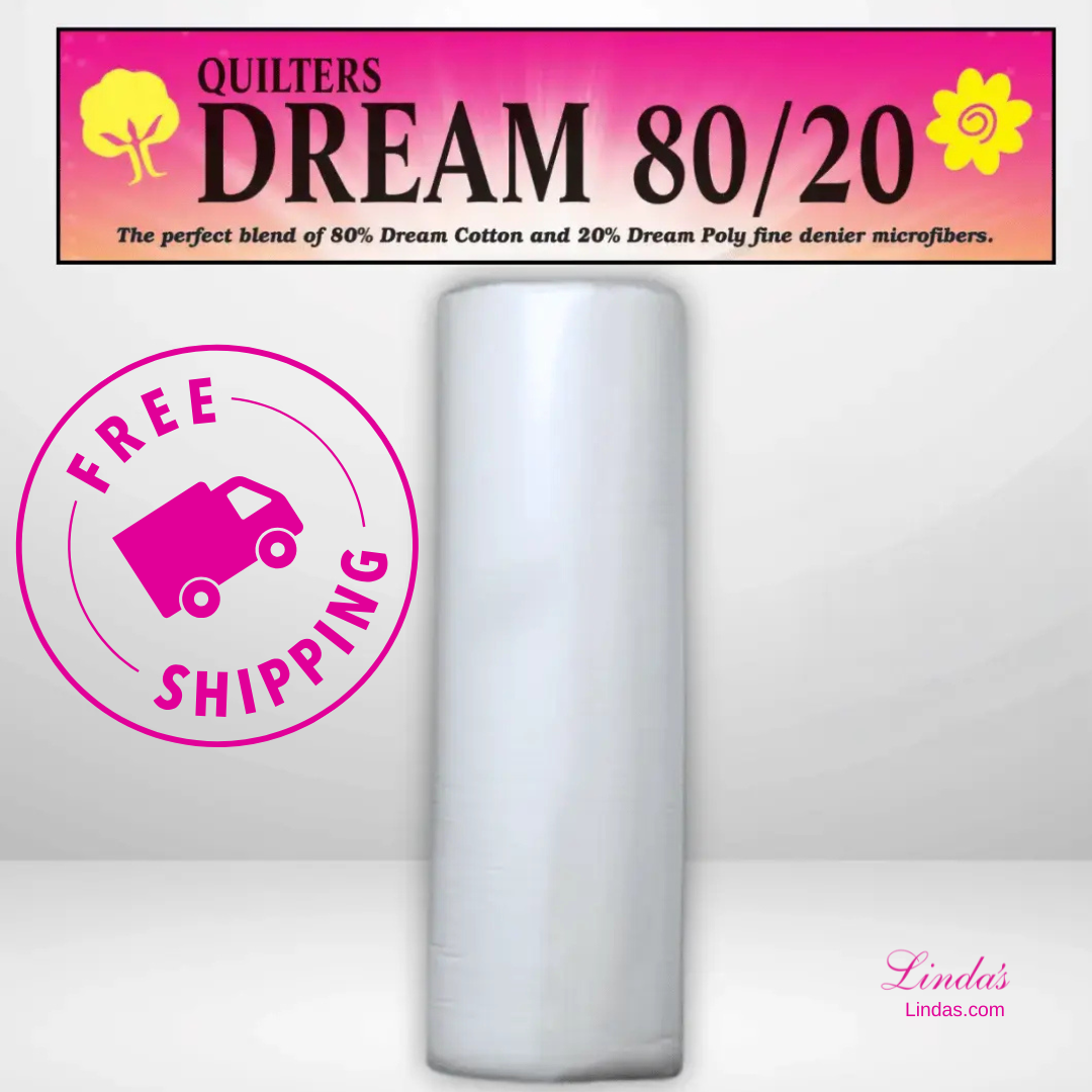 Quilters Dream Select White 80/20 Batting King Roll - 120" x 30 yards -- AVAILABLE FOR PRE-ORDER - ROUGHLY 8 WEEKS