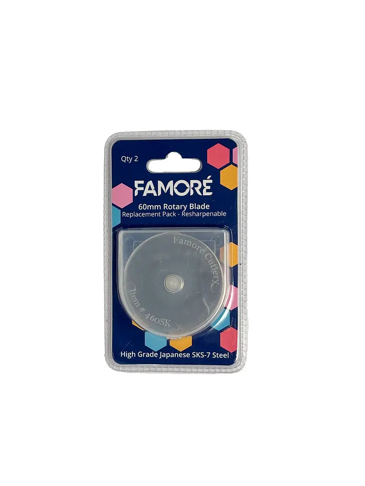 Famor�� 60mm Rotary Cutter Replacement Blades - Count 2
