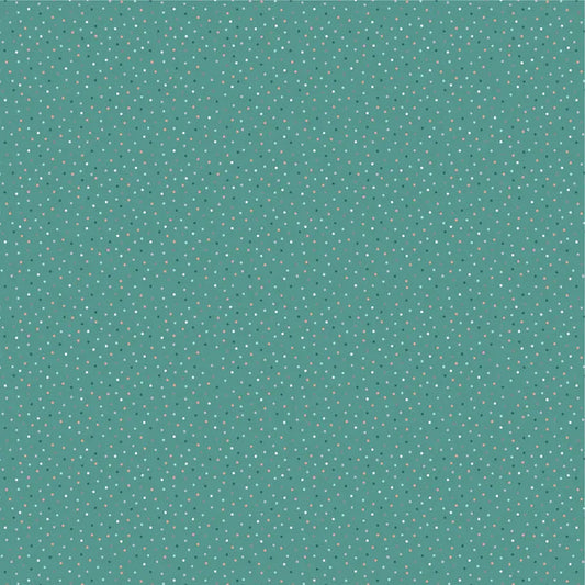 Green Teal Lakehouse Cotton 44"/45" Fabric Per Yard