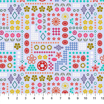 High Score Periwinkle Yesterday Cotton 44"/45" Fabric Per Yard