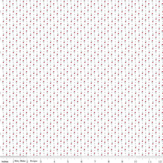 Hush Hush 5 Tiny Tulips Cotton 43"/44" Fabric Per Yard