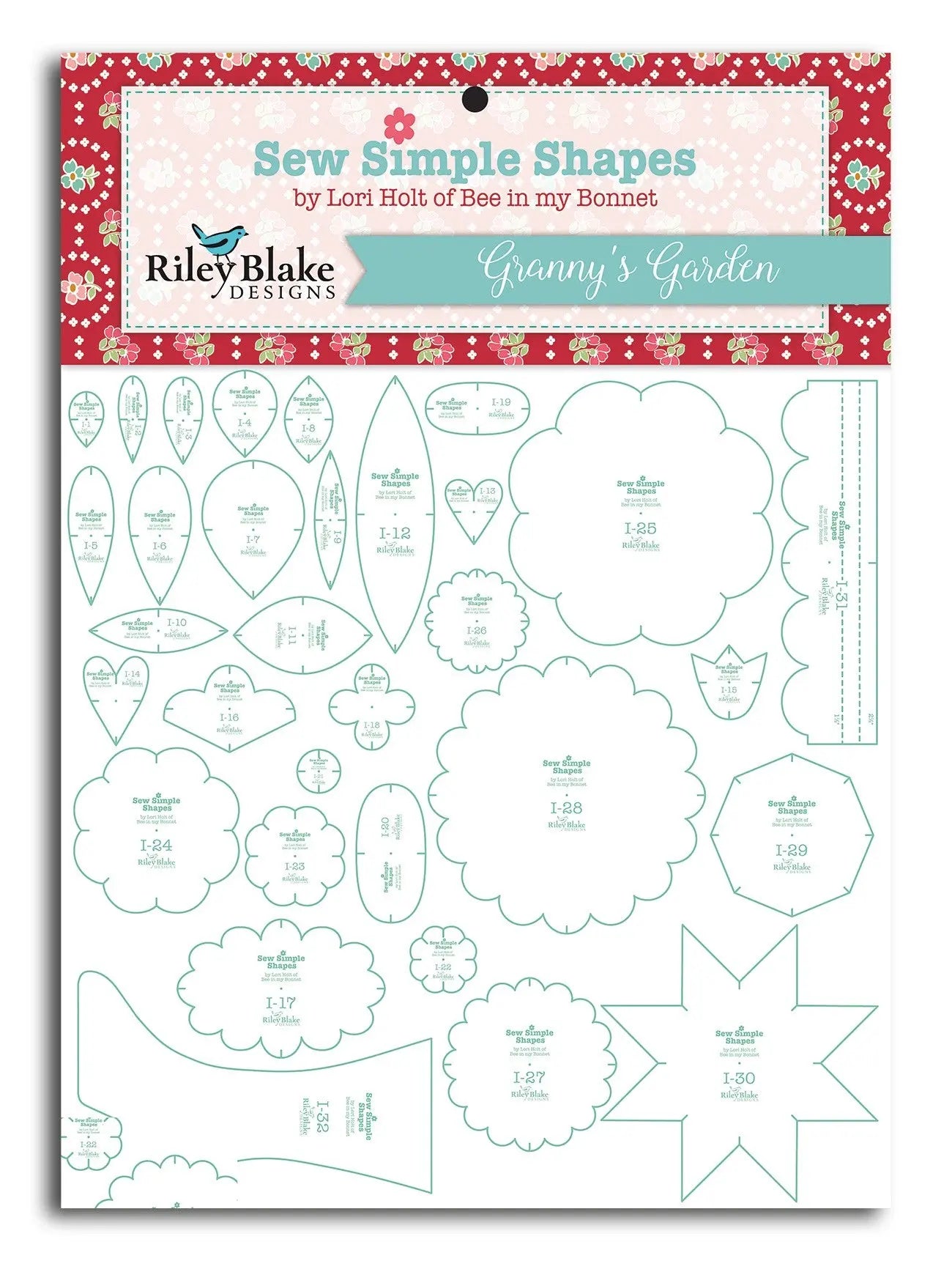 Lori Holt Granny's Garden Sew Simple Shapes – Heart of Quilting