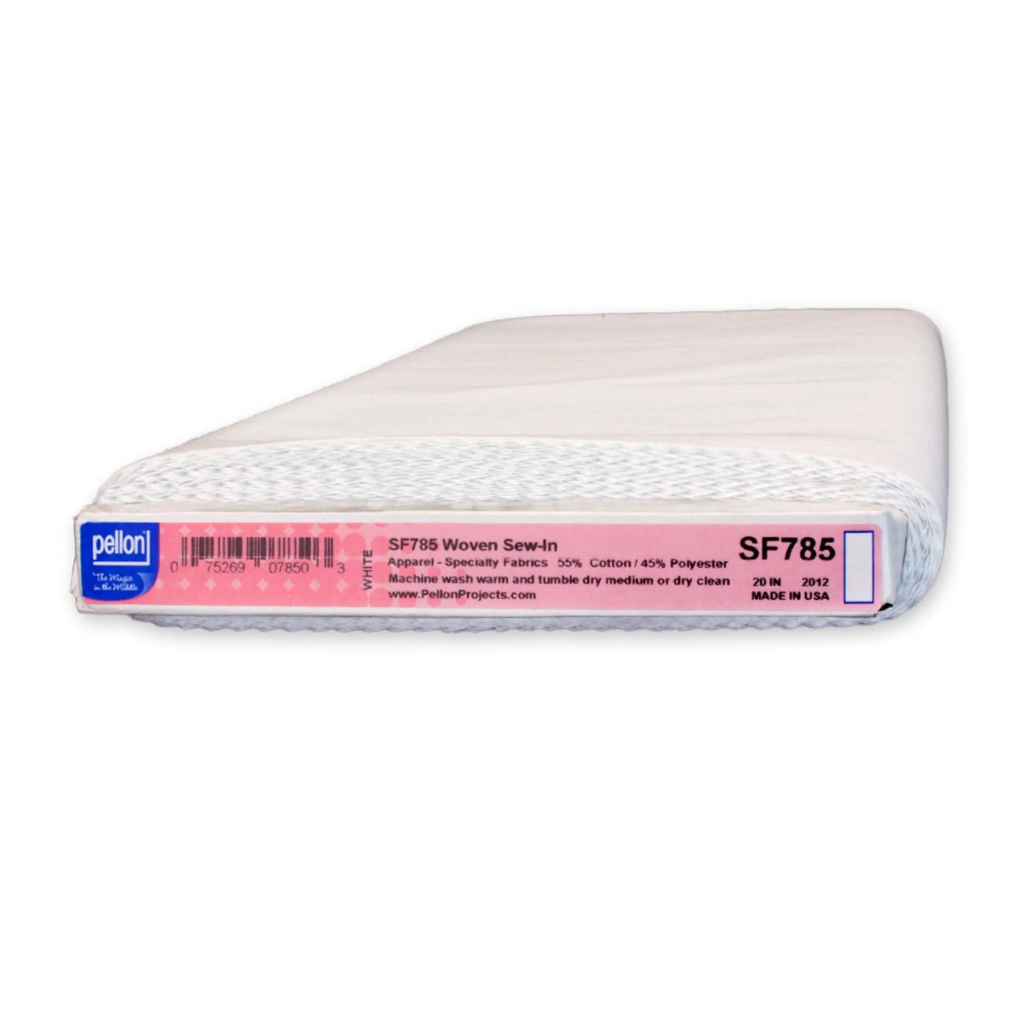 Pellon® SF785 Woven Sew-In Interfacing 20" x 10 yards Bolt. Color: White.