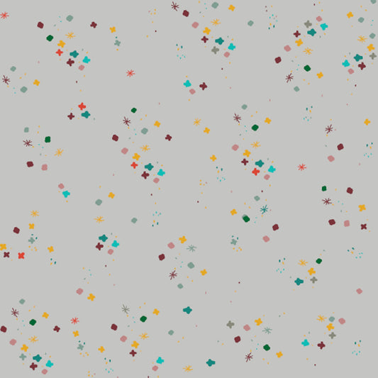 Light Grey Mystery 43"/44" Cotton Fabric Per Yard