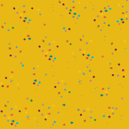 Lemon Zest Mystery 43"/44" Cotton Fabric Per Yard
