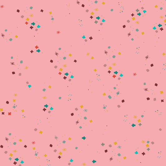 Sweet Pink Mystery 43"/44" Cotton Fabric Per Yard