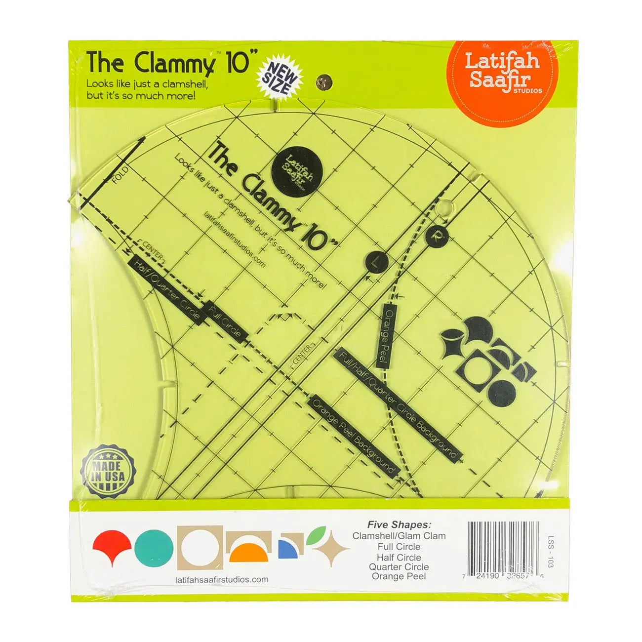 The Clammy 10in – Heart of Quilting
