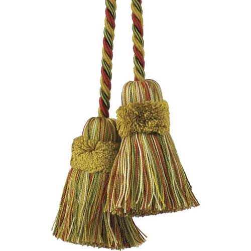 The Newport Collection Chair Tie in Yellow and Dark Rose - 2 pieces