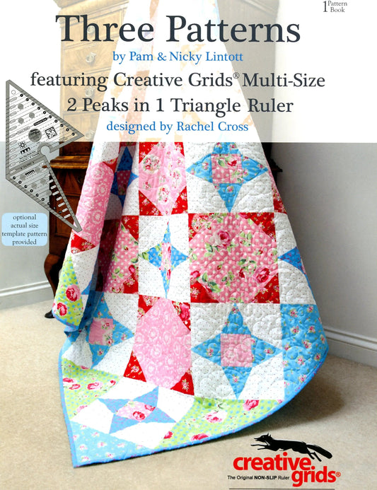 Three Patterns Book 1 - 2 Peaks in 1 Triangle Ruler - Softcover